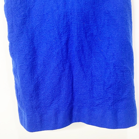 Vintage Louis Féraud Blue Black Skirt Suit Size 12 - Picture 12 of 13